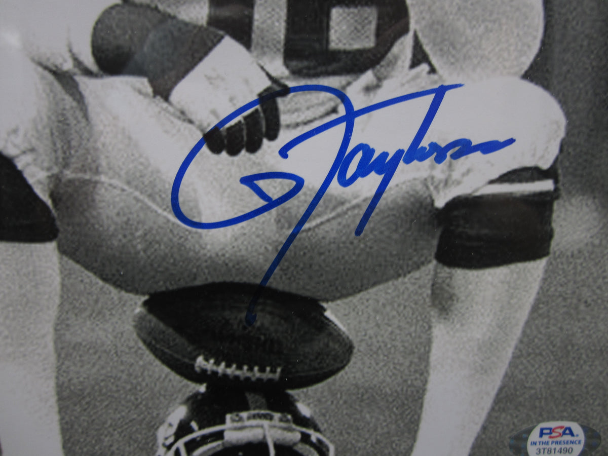 New York Giants Lawrence Taylor Hand Signed Autographed 8x10 Photo Custom Framed & Matted with PSA COA