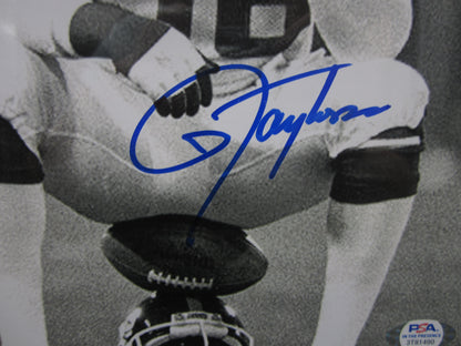 New York Giants Lawrence Taylor Hand Signed Autographed 8x10 Photo Custom Framed & Matted with PSA COA