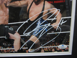 American Professional Wrestler Paul "Big Show" Wight Signed 8x10 Photo Framed & Matted with COA