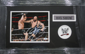 American Professional Wrestler Paul "Big Show" Wight Signed 8x10 Photo Framed & Matted with COA