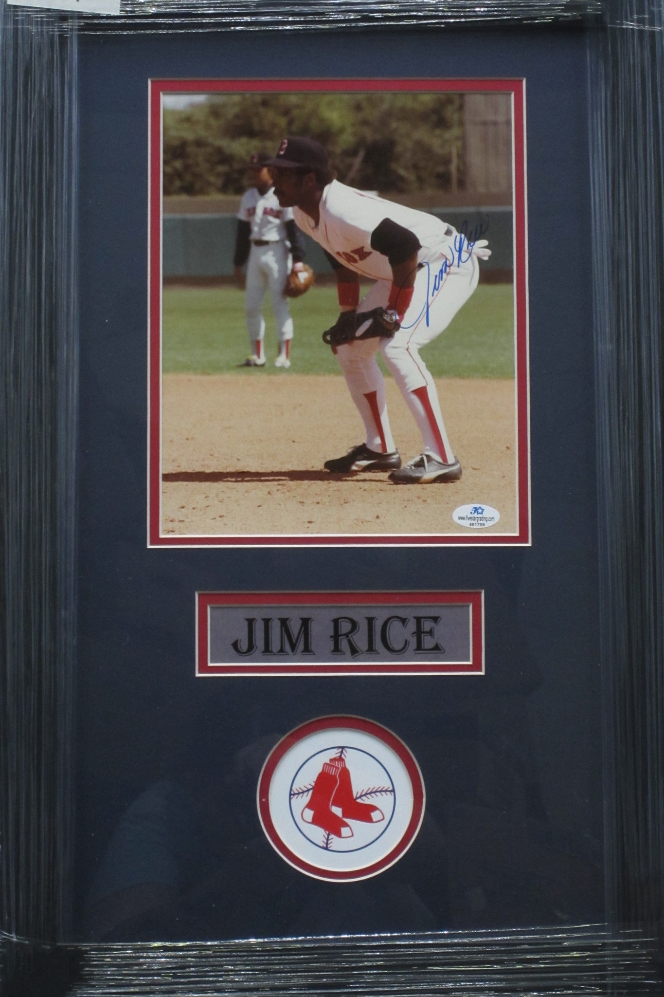 Boston Red Sox Jim Rice Hand Signed Autographed 8x10 Photo Custom Fram ...