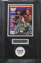Load image into Gallery viewer, American Professional Wrestler Lex Luger Signed 1994 WWF Magazine Framed &amp; Matted with PSA COA