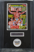 Load image into Gallery viewer, American Professional Wrestler Lex Luger Hand Signed Autographed 1994 Superstar Wrestlers Magazine Framed &amp; Matted with PSA COA