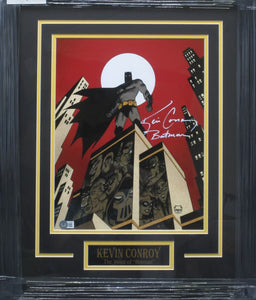 Batman Movie/Television Series "Voice of Batman" Kevin Conroy Signed 11x14 Photo with Batman Inscription Framed & Matted with BECKETT COA