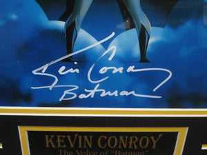 Batman Movie/Television Series "Voice of Batman" Kevin Conroy Hand Signed Autographed 11x14 Photo with Batman Inscription Framed & Matted with BECKETT COA