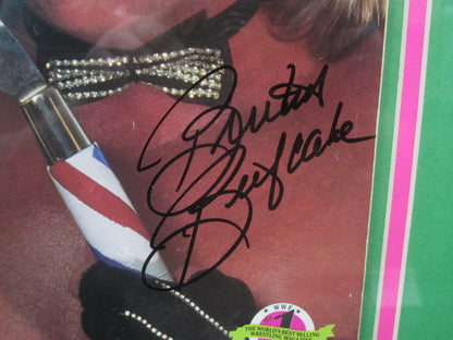 American Professional Wrestler Brutus "The Barber" Beefcake Hand Signed Autographed 1990 WWF Magazine Framed & Matted with COA