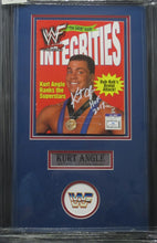 Load image into Gallery viewer, Kurt Angle SIGNED 8x10 Framed 2000 WWF Magazine WITH COA