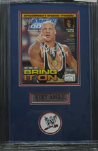 Load image into Gallery viewer, American Professional Wrestler Kurt Angle Signed 2006 Smackdown Magazine with HOF 2017 Inscription Framed &amp; Matted with COA