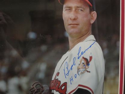 Cleveland Indians Bob Lemon Hand Signed Autographed 8x10 Photo Framed & Matted with COA
