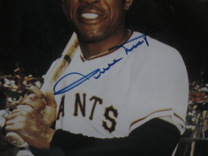 San Francisco Giants Willie Mays Hand Signed Autographed 8x10 Photo Custom Framed & Matted with COA