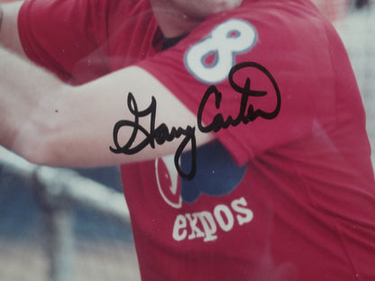 Montreal Expos Gary Carter Hand Signed Autographed 8x10 Photo Framed & Matted with COA