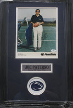 Load image into Gallery viewer, Penn State Nittany Lions Coach Joe Paterno Signed 8x10 Photo Framed &amp; Matted with COA