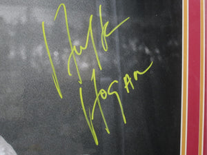 American Professional Wrestler Hulk Hogan Signed 16x24 Photo Framed & Matted with COA
