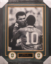 Load image into Gallery viewer, CBD Brazil National Team Pele Signed 16x20 Photo Framed &amp; Matted with BECKETT COA