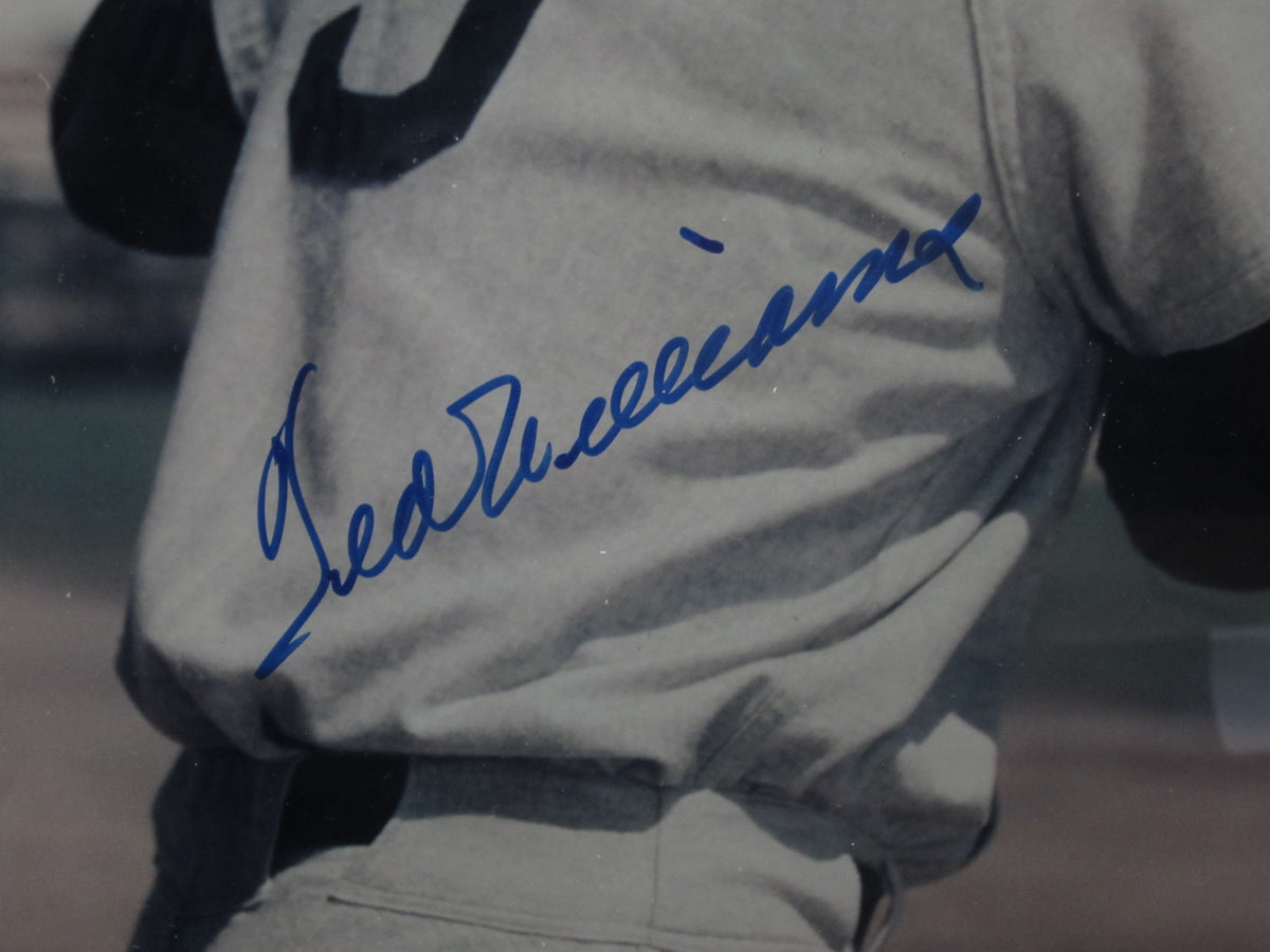 Boston Red Sox Ted Williams Hand Signed Autographed 16x20 Photo Custom Framed & Matted with PSA COA