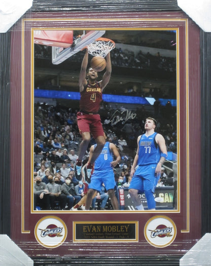 Cleveland Cavaliers Evan Mobley Hand Signed Autographed 16x20 Photo Custom Framed & Matted with JSA COA