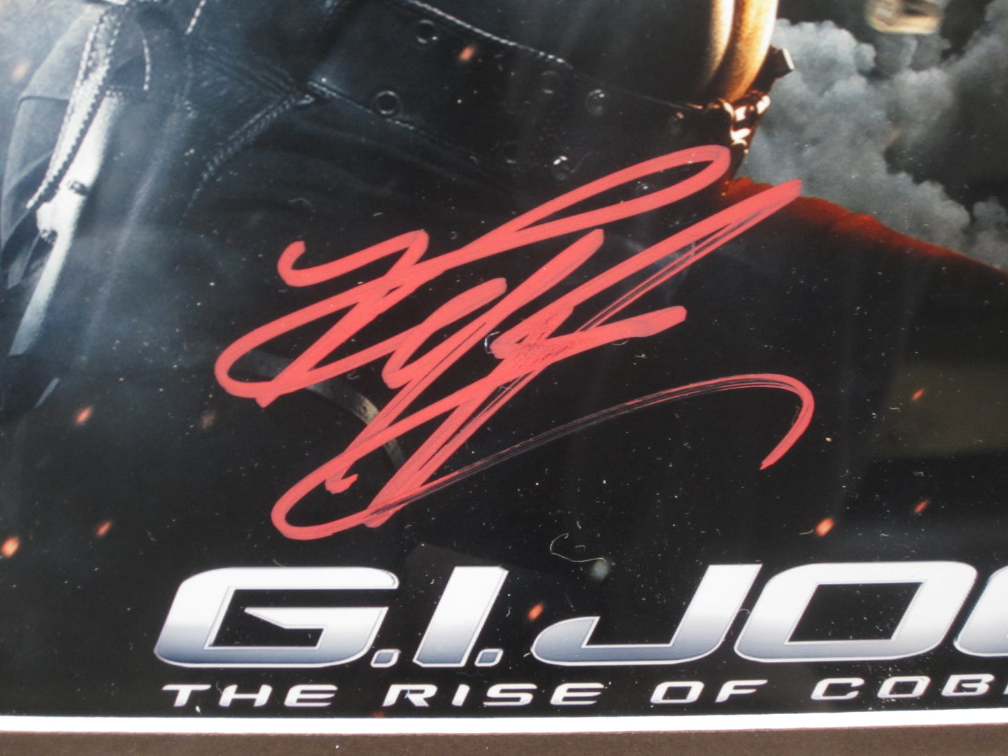 G.I. Joe: The Rise of the Cobra "Snake-Eyes" Ray Park Signed 8x10 Photo Framed & Matted with PSA COA