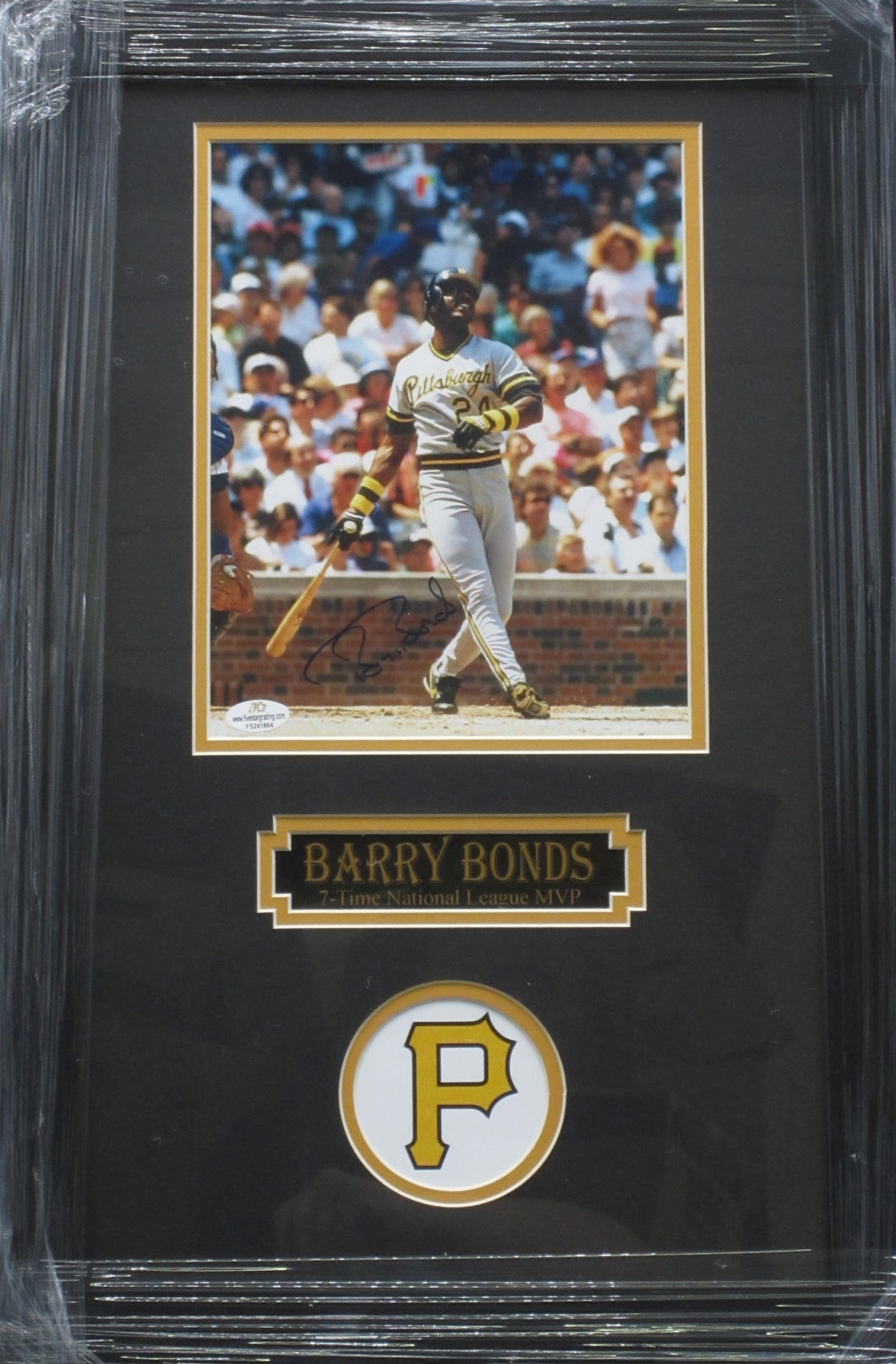 Pittsburgh Pirates Barry Bonds SIGNED 8x10 Framed Photo WITH COA
