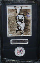 Load image into Gallery viewer, New York Yankees Yogi Berra &amp; Don Larsen Dual Hand Signed Autographed 8x10 Photo with 10-8-56 Don Larsen Inscription Custom Framed &amp; Matted with COA