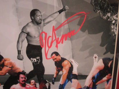 American Wrestling Tag Team Bradshaw & Farooq Dual Hand Signed Autographed 8x10 Photo Custom Framed & Matted with COA