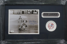 Load image into Gallery viewer, New York Yankees Don Larsen Signed 8x10 Photo with Perfect Game &amp; 10-8-56 Inscriptions Framed &amp; Matted with COA