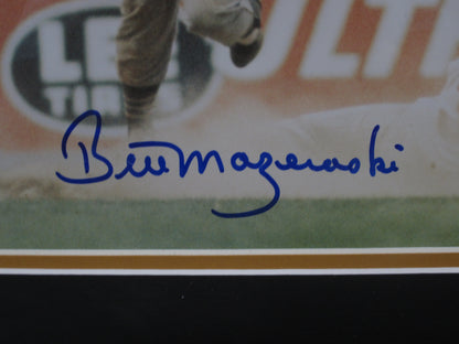 Pittsburgh Pirates Bill Mazeroski Hand Signed Autographed 8x10 Photo Custom Framed & Matted with COA