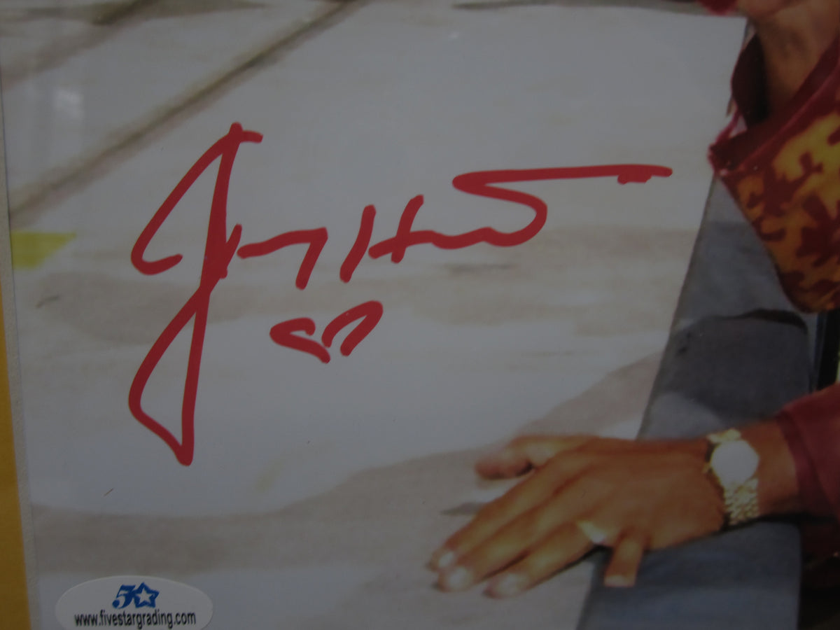 American Wrestling Manager Jimmy Hart Hand Signed Autographed 8x10 Photo Framed & Matted with COA