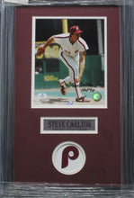 Load image into Gallery viewer, Philadelphia Phillies Steve Carlton Signed 8x10 Photo with HOF 94 Inscription Framed &amp; Matted with COA