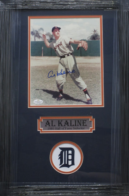 Detroit Tigers Al Kaline Hand Signed Autographed 8x10 Photo Custom Framed & Matted with COA
