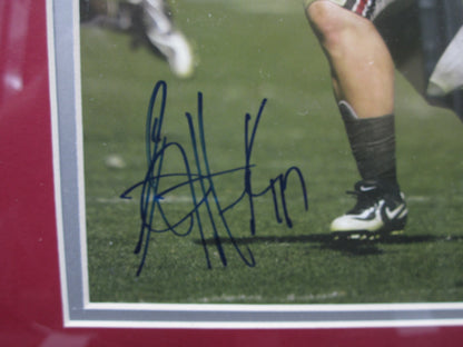 The Ohio State University Buckeyes A.J. Hawk Hand Signed Autographed 8x10 Photo Custom Framed & Matted with COA AJ