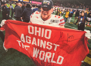 The Ohio State University Jack Sawyer Hand Signed Autographed Canvas with SWAU COA