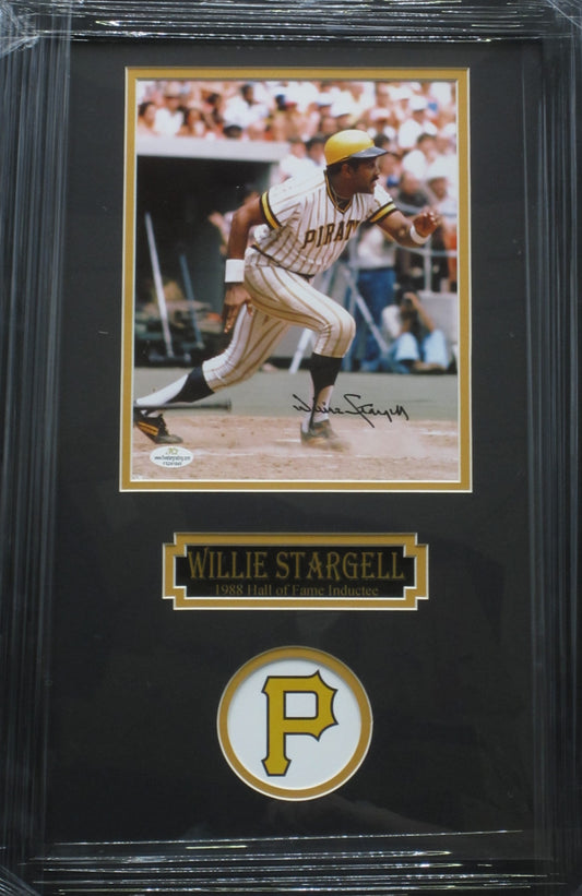 Pittsburgh Pirates Willie Stargell Hand Signed Autographed 8x10 Photo Custom Framed & Matted with COA