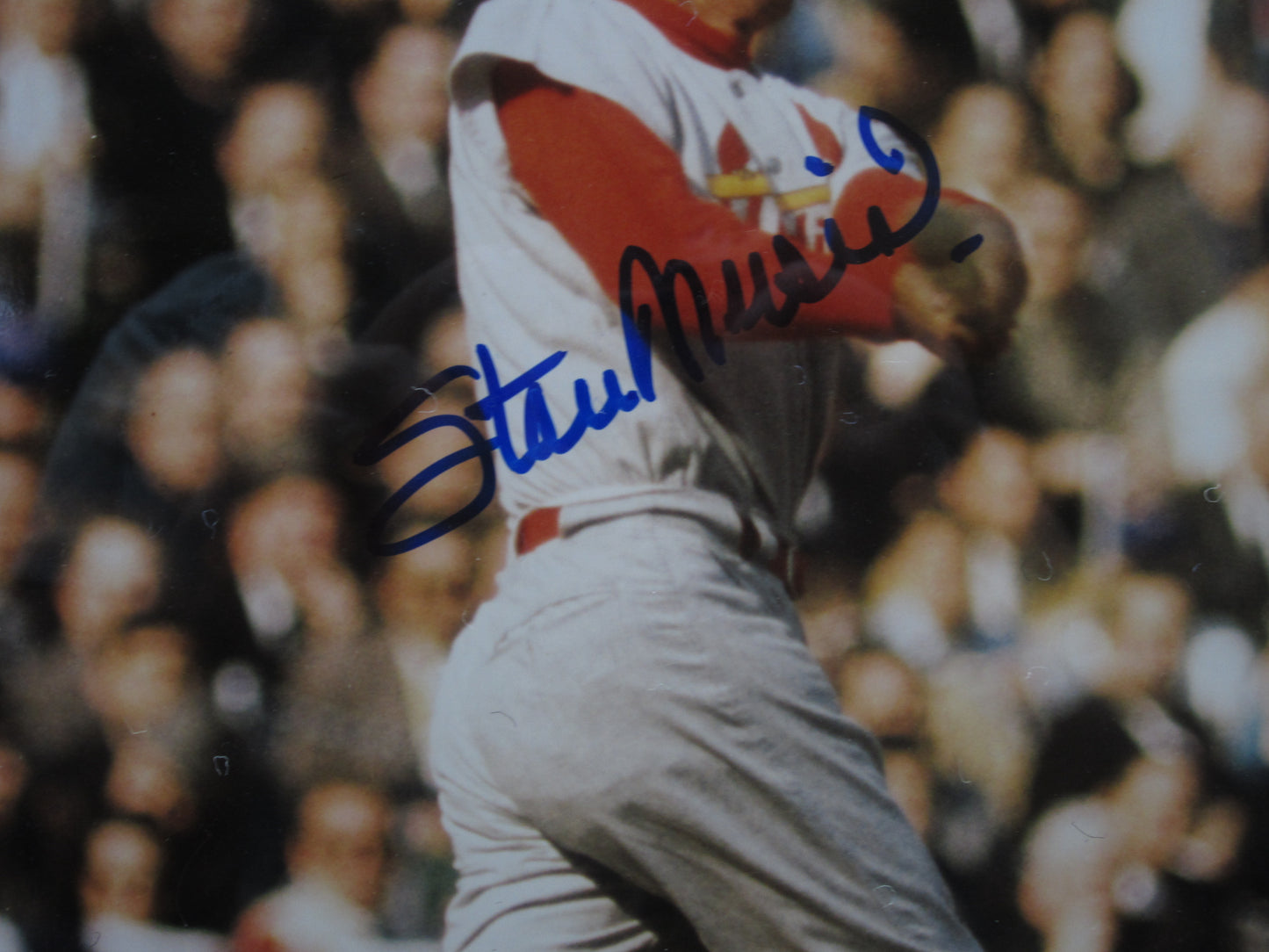 St. Louis Cardinals Stan Musial Hand Signed Autographed 8x10 Photo Custom Framed & Matted with COA