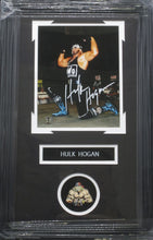 Load image into Gallery viewer, American Professional Wrestler Hulk Hogan Signed 8x10 Photo Framed &amp; Matted with COA