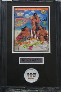 American Professional Wrestler Kevin "Diesel" Nash Signed 1995 WWF Magazine Framed & Matted with PSA COA