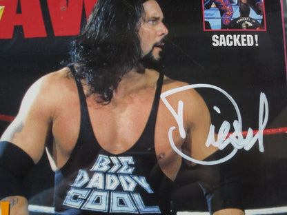 American Professional Wrestler Kevin "Diesel" Nash Hand Signed Autographed 1995 Raw Magazine Framed & Matted with PSA COA