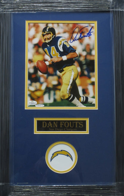 San Diego Chargers Dan Fouts Hand Signed Autographed 8x10 Photo Custom Framed & Matted with COA
