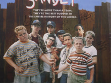 Load image into Gallery viewer, The Sandlot Cast Signed Movie Cover Poster with 9 Inscriptions Framed &amp; Matted with COA