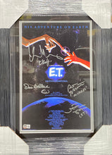 Load image into Gallery viewer, E.T. Cast Signed Movie Cover Photo Framed &amp; Matted with BECKETT COA