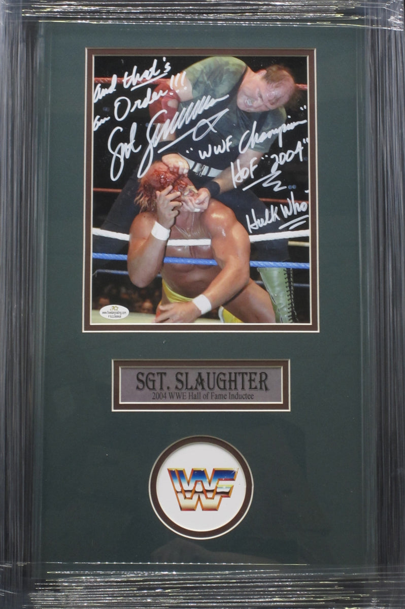 American Professional Wrestler Sergeant Slaughter Hand Signed Autograp ...