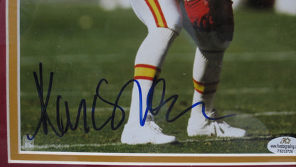Kansas City Chiefs Marcus Allen Hand Signed Autographed 8x10 Photo Custom Framed & Matted with COA