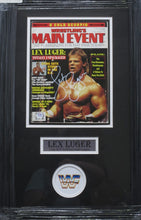 Load image into Gallery viewer, Lex Luger SIGNED 8x10 Framed 1993 Wrestling&#39;s Main Event Magazine PSA COA