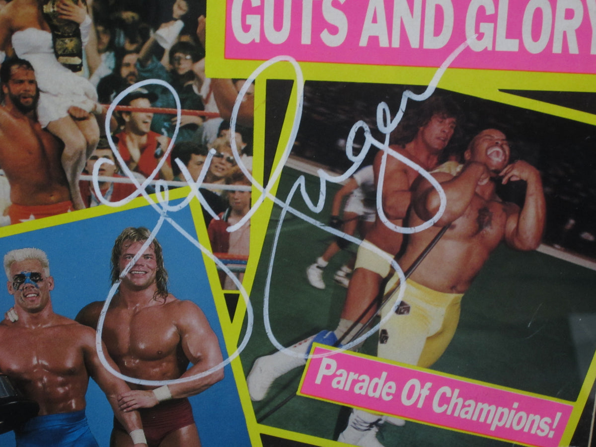 American Professional Wrestler Lex Luger Hand Signed Autographed 1988 Inside Magazine Framed & Matted with PSA COA
