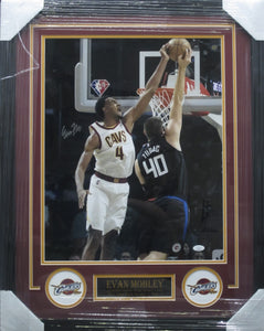 Cleveland Cavaliers Evan Mobley SIGNED 16x20 Framed Photo JSA COA