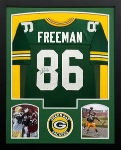 Green Bay Packers Antonio Freeman Signed Green Jersey Framed & Matted with COA