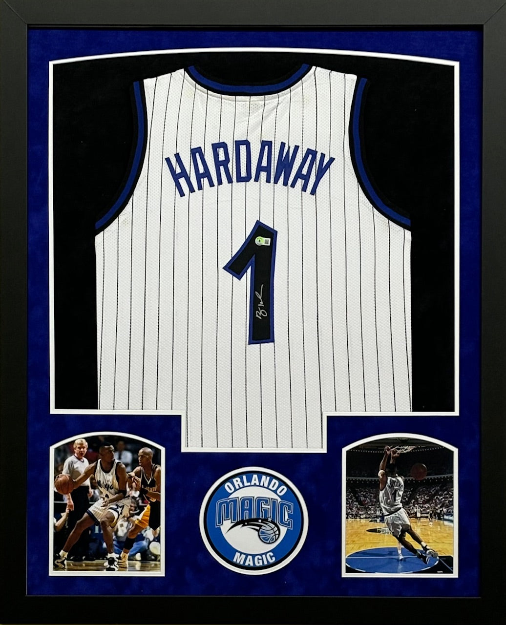 Orlando Magic Penny Hardaway Hand Signed Autographed Custom White
