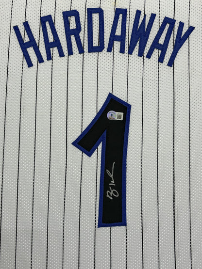 Orlando Magic Penny Hardaway Hand Signed Autographed Custom White Jersey Framed & Suede Matted with BECKETT COA