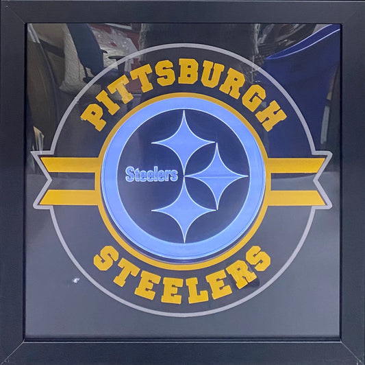 LED Lighting Team Logo Plaque Framing