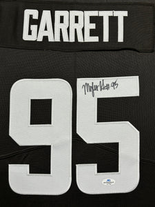 Cleveland Browns Myles Garrett Signed Brown Jersey Framed & Suede Matted with COA