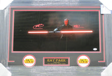 Load image into Gallery viewer, Star Wars Movie/Televison Series &quot;Darth Maul&quot; Ray Park Signed Panoramic Photo Framed &amp; Matted with PSA COA